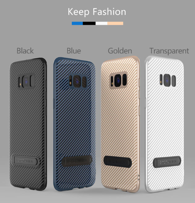 เคส S8 , S8 Plus เคสลายเคฟล่า มีขาตั้ง